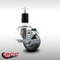 Service Caster 3'' SS Gray Poly Swivel 1-1/2'' Expanding Stem Caster with Brake SCC-SSEX20S314-PPUB-TLB-112 - alternate 4
